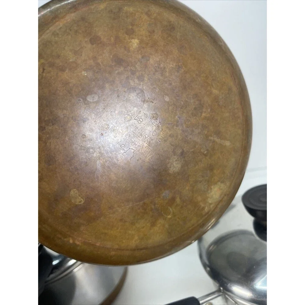 Revere Ware 1801 (4 Piece Set) Copper Bottom Cookware